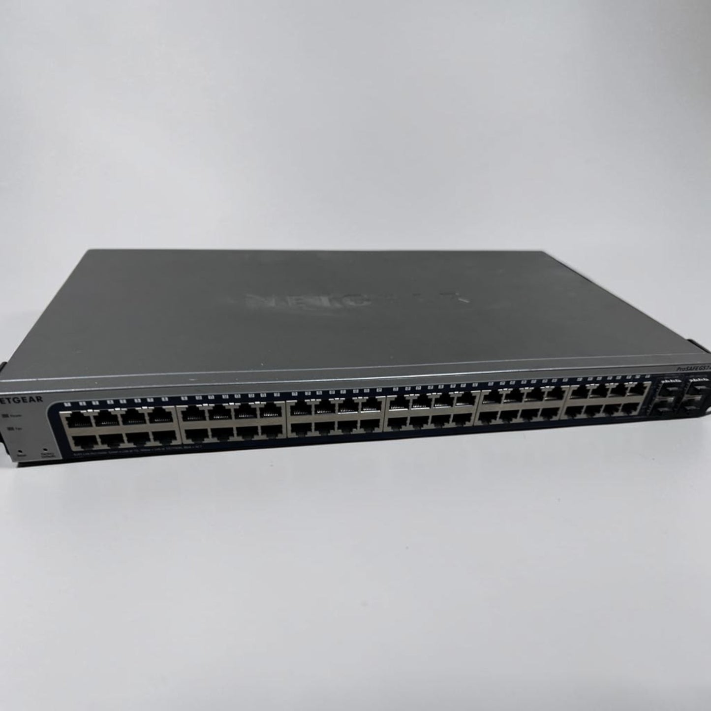 High-Grade Condition – NETGEAR ProSAFE GS748Tv5 – 48-Port Gigabit Ethernet Smart Switch – 2 Dedicated SFP + 2 Copper/SFP Combo Ports – Fully Tested & Operational!