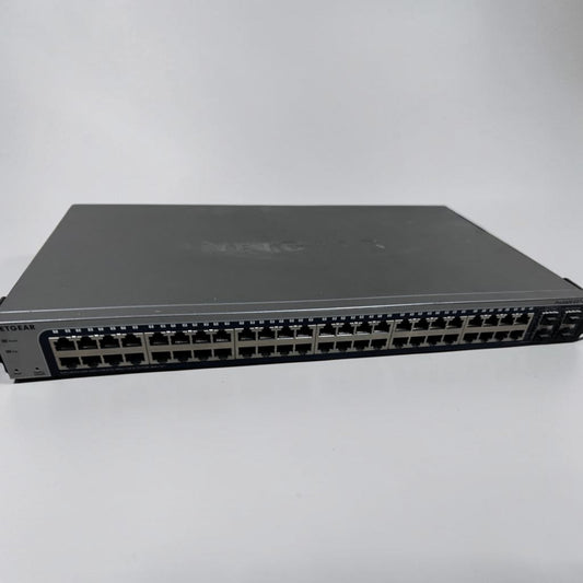 High-Grade Condition – NETGEAR ProSAFE GS748Tv5 – 48-Port Gigabit Ethernet Smart Switch – 2 Dedicated SFP + 2 Copper/SFP Combo Ports – Fully Tested & Operational!
