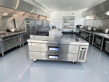 Optimal Condition – Cooler Depot CB60 – 60" Commercial Two-Drawer Refrigerated Chef Base – Heavy-Duty Stainless Steel Top – 115V – NSF-Compliant Design – Fully Tested & Operational!