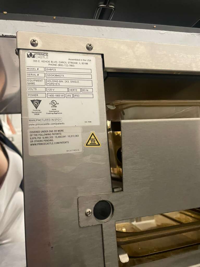 Pristine Condition – Prince Castle EHBP23 Heated Holding Bin – 120V / Single Phase – Fully Tested & Working!