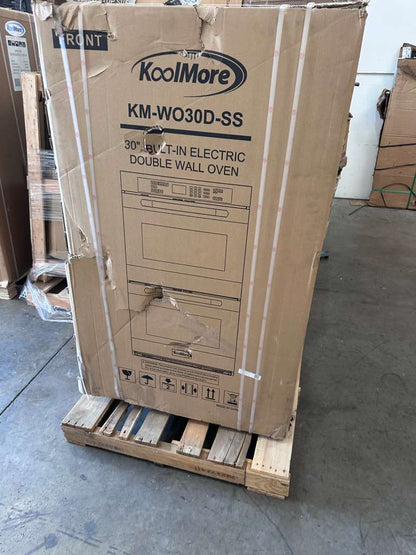 Brand New - Never Used – Scratch & Dent KoolMore KM-WO30D-SS 30″ Electric Double Wall Oven