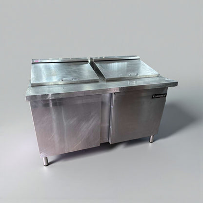 Excellent Condition – Continental Commercial Refrigerated Prep Table – Stainless Steel – NSF & UL Listed – Fully Tested & Operational!