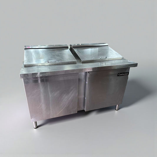 Excellent Condition – Continental Commercial Refrigerated Prep Table – Stainless Steel – NSF & UL Listed – Fully Tested & Operational!