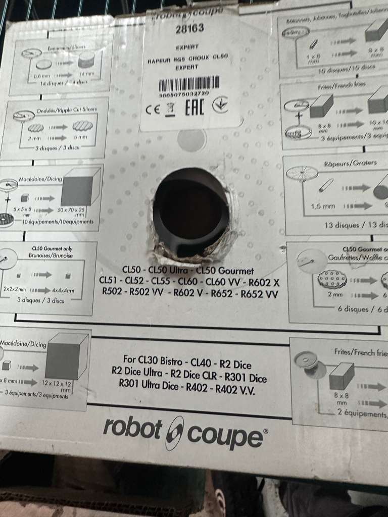 Brand New Condition – Robot Coupe 28163 – RG5 Grating Disc – Commercial Food Processor Attachment!