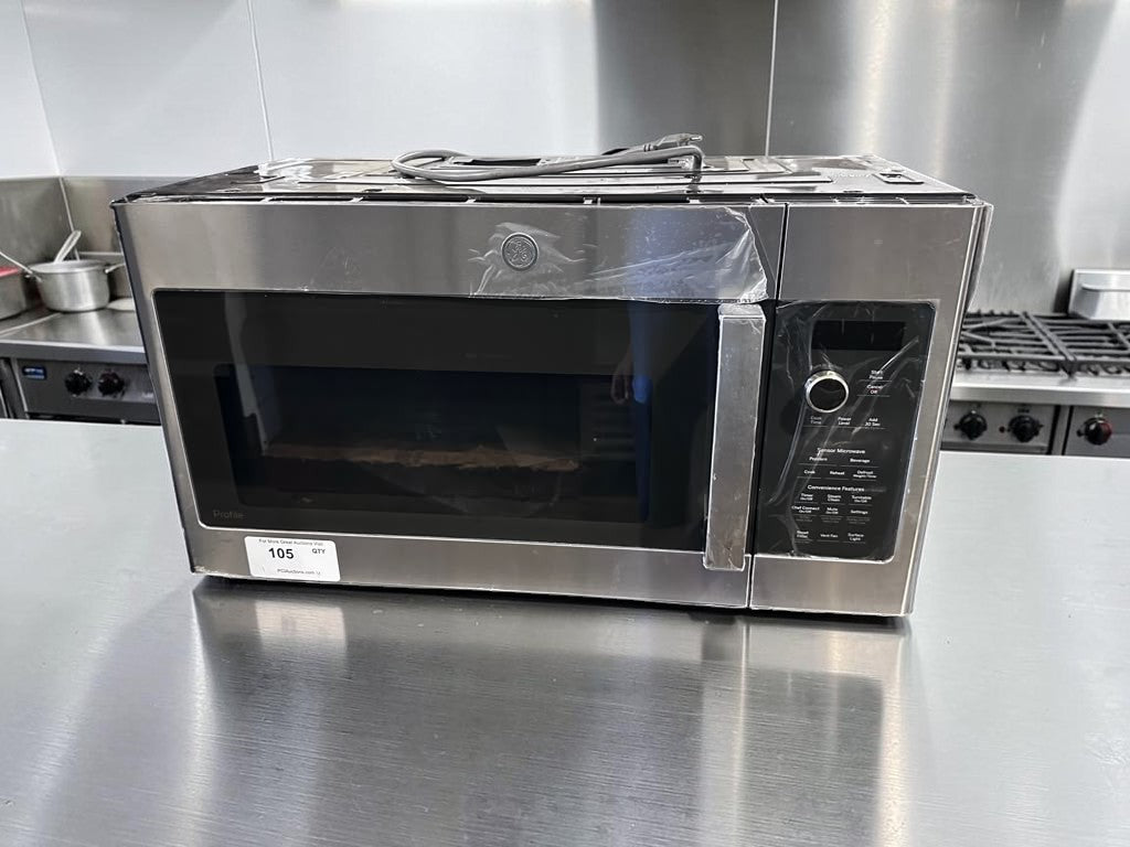 Remarkable Condition – GE Profile PVM9215SK6SS – 30" Over-the-Range Sensor Microwave – 2.1 Cu. Ft. – 1,000W – 400 CFM Ventilation – Stainless Steel – Manufactured January 2025 – New/Open Box!