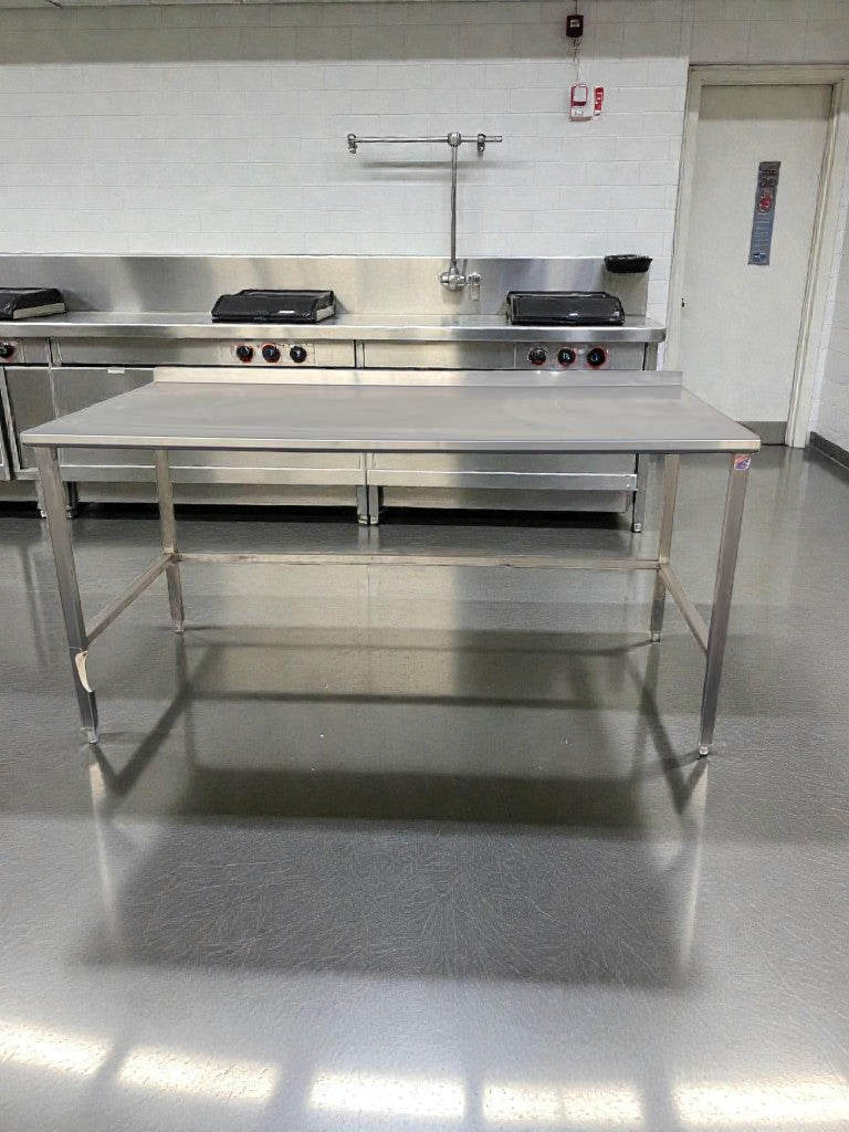 High-Grade Condition – Stainless Steel Commercial Work Table w/ Backsplash – Fully Inspected & Ready for Use
