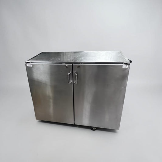 Well-Maintained Condition – Commercial Stainless Steel Storage Cabinet – 48" Wide – Dual Locking Swing Doors – Heavy-Duty Worktop – Fully Inspected & Ready for Use!