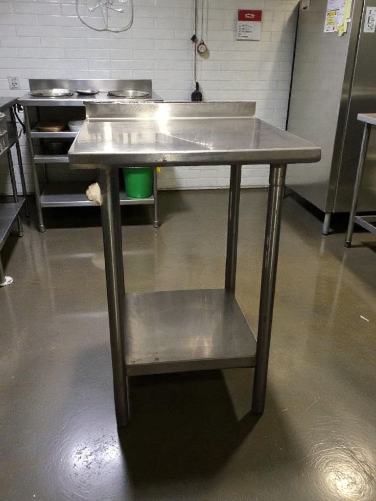 Exceptional Condition – Custom SMB-ST4R2-2424SSW – Commercial Stainless Steel Work Table – 24" x 24" – Fully Inspected & Ready for Use!