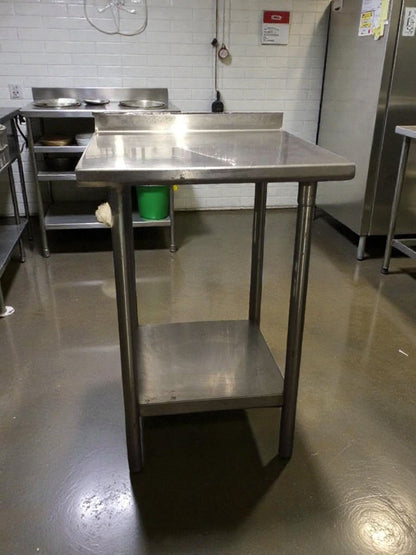 Exceptional Condition – Custom SMB-ST4R2-2424SSW – Commercial Stainless Steel Work Table – 24" x 24" – Fully Inspected & Ready for Use!