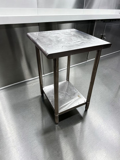 Immaculate Condition – All Stainless Steel 24” x 24” Commercial Work Table – Prep Table – Ready for Commercial Use!