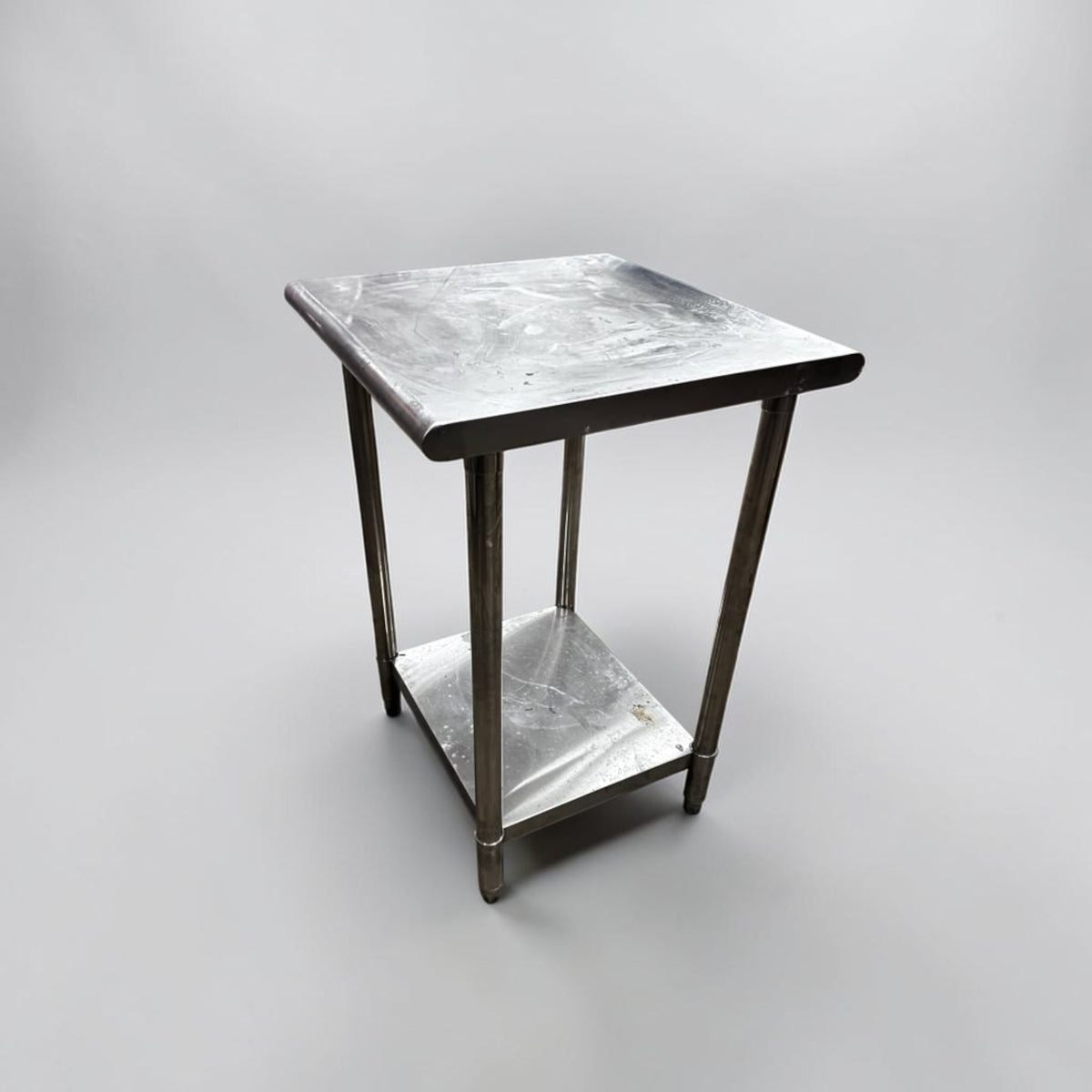 Immaculate Condition – All Stainless Steel 24” x 24” Commercial Work Table – Prep Table – Ready for Commercial Use!
