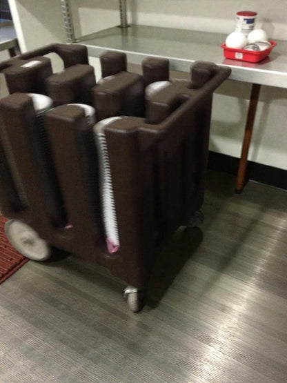 Like-New Condition – Commercial Mobile Dish & Plate Dispensing Cart – Heavy-Duty – Ready for Service!