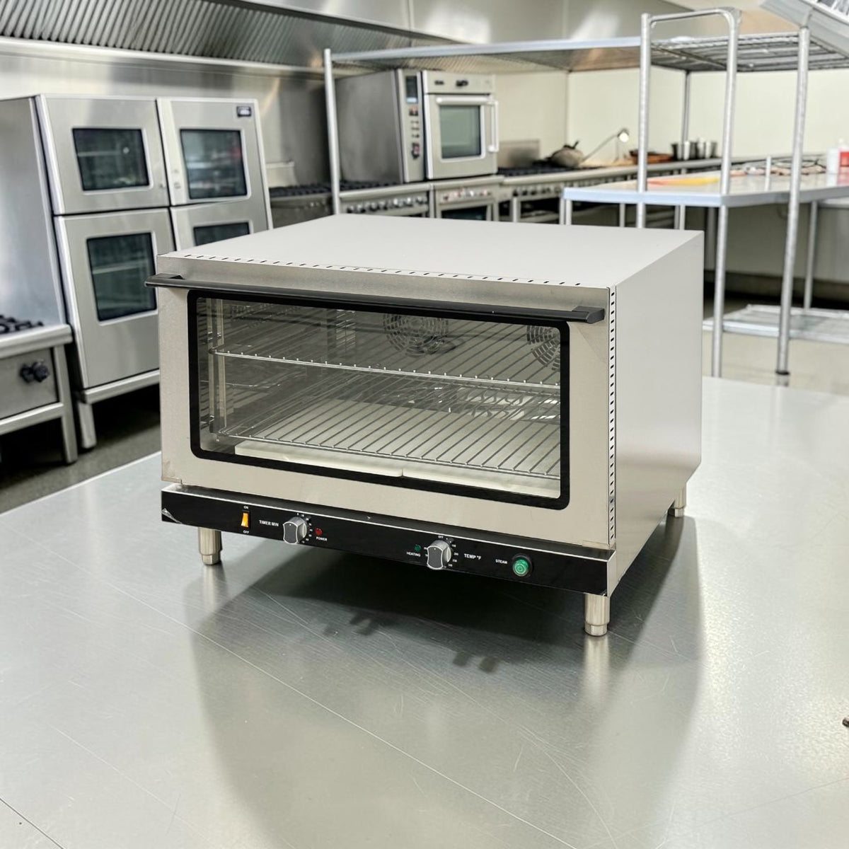 Professionally Maintained Condition – Cooler Depot FD-100 – Full-Size Commercial Countertop Electric Convection Oven – 4-Tier – Dual Fan – Steam/Humidity Function – 208-240V – 3,500-4,600W – Fully Tested & Operational!