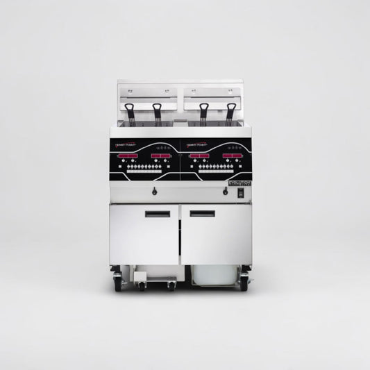 Exceptional Condition – Henny Penny EEG242.0_NAT – Evolution Elite® 2-Well Gas Open Fryer – 60 lb Total Capacity – ENERGY STAR® - Fully Tested & Operational!