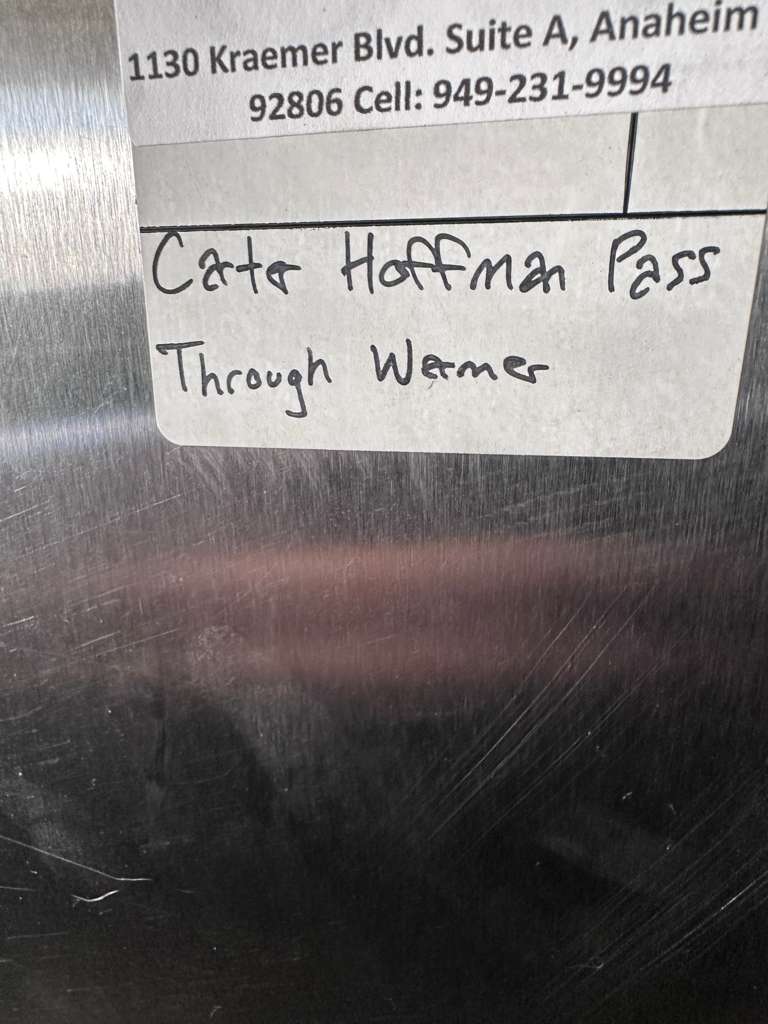 Excellent Condition – Carter-Hoffmann Commercial Heated Holding Cabinet – Stainless Steel – UL & NSF Listed – Fully Tested & Operational!