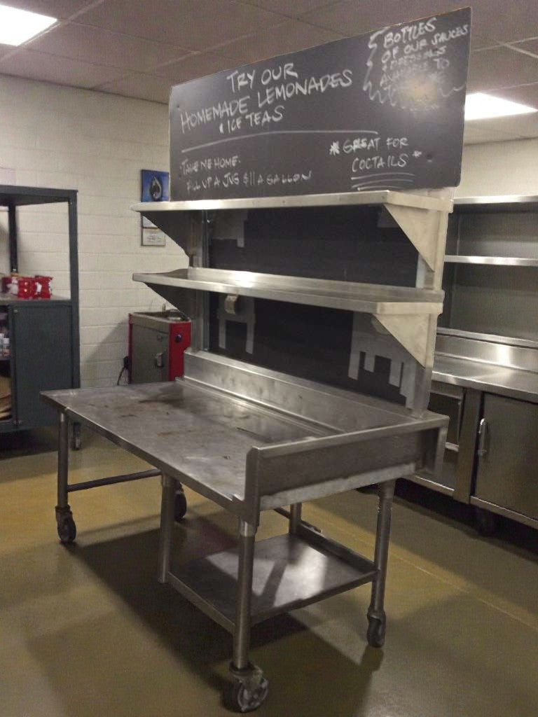Refined Condition – Custom Stainless Steel Dessert & Beverage Service Display Station – Commercial Grade – Fully Inspected & Ready for Use!