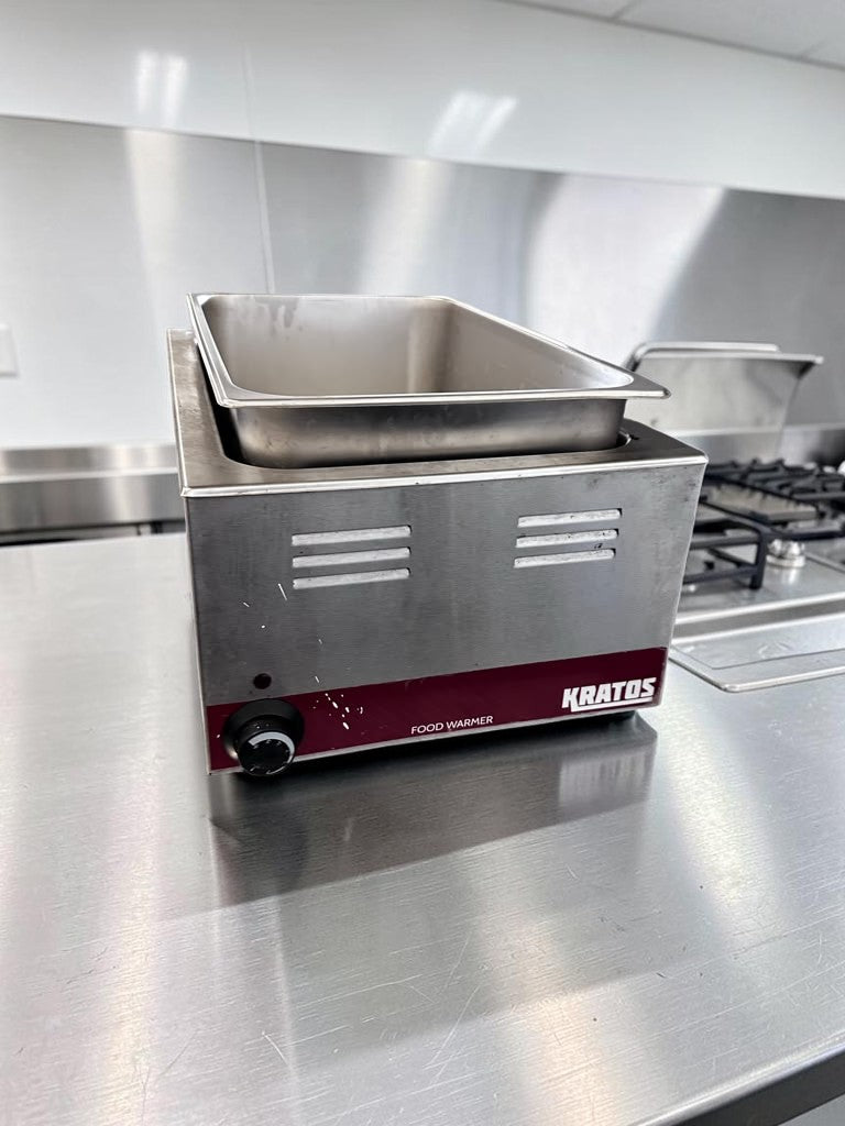 Superior Condition – Kratos 28W-600 – Full-Size 12″ × 20″ Countertop Food Warmer with Angled Display Adapter – 120V – 1200W – Fully Tested & Operational!
