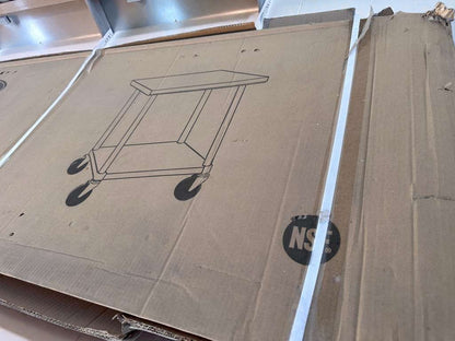 Brand New Premium Condition – KoolMore CT2460-18C – Stainless Steel Commercial Work Table with Casters – 24" x 60" – NSF Certified – New in Original Box