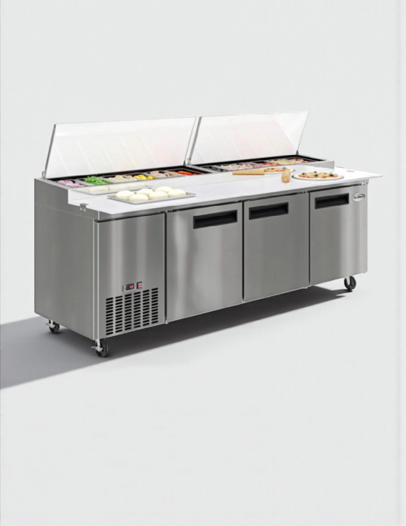 Brand New – Scratch & Dent – Koolmore 72" Refrigerated Pizza Prep Refrigerator