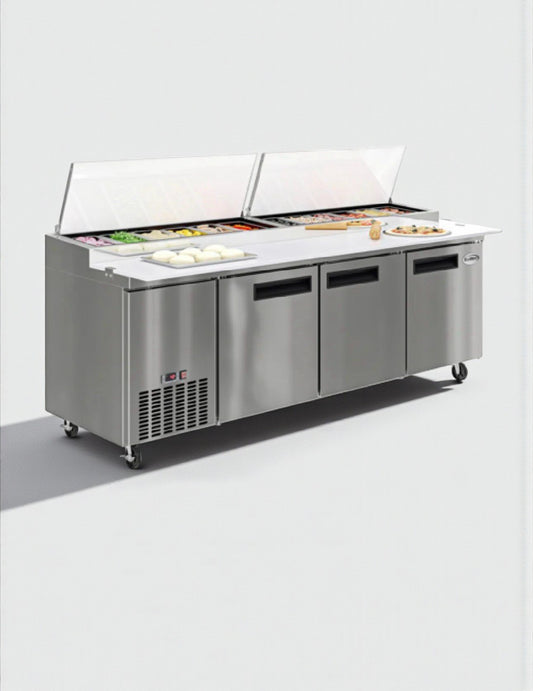 Brand New – Scratch & Dent – Koolmore 72" Refrigerated Pizza Prep Refrigerator