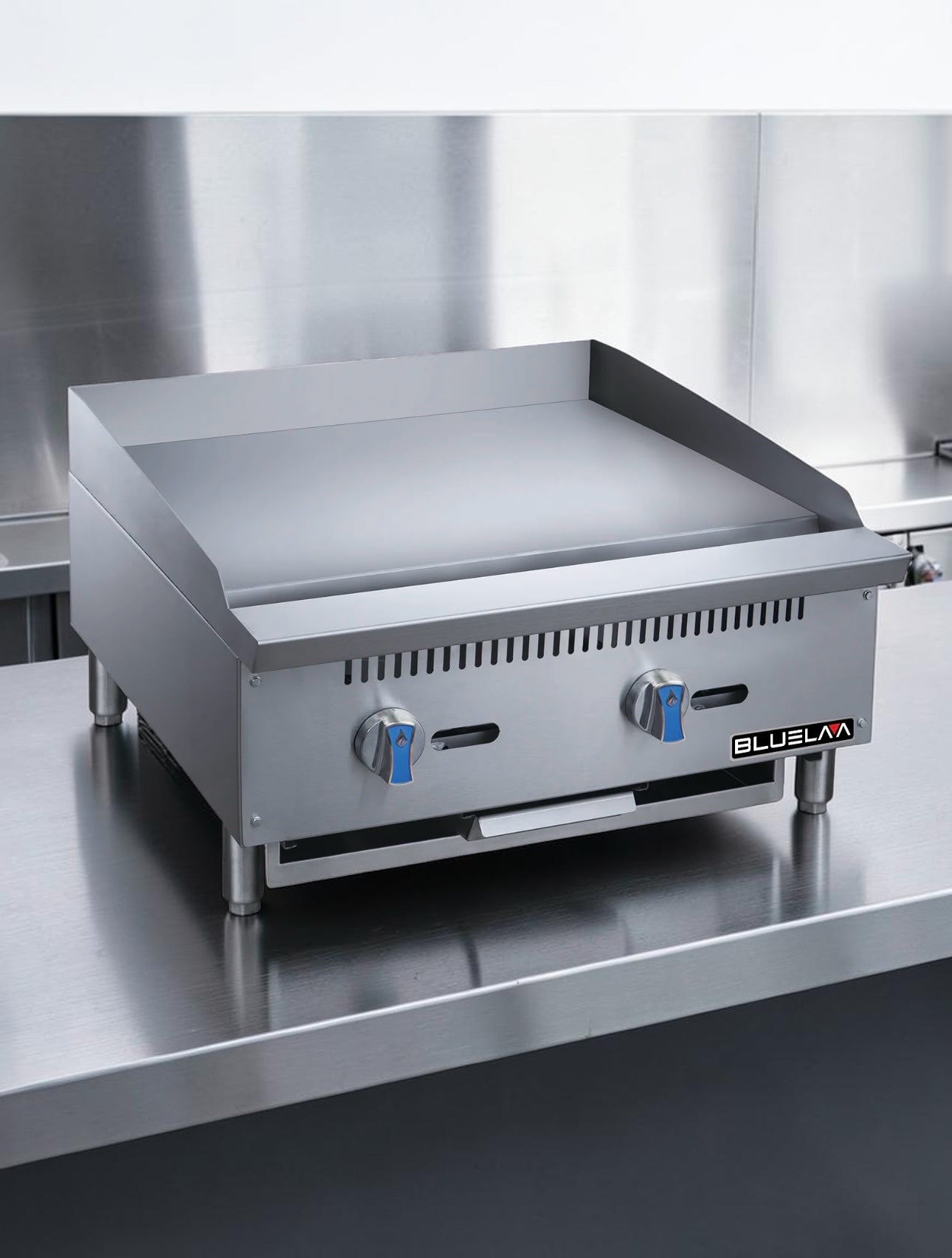 Top-Tier Condition – Blue Lava BLGM24-24D – 24" Commercial Manual Gas Griddle – 60,000 BTU – Stainless Steel - Fully Tested & Operational!