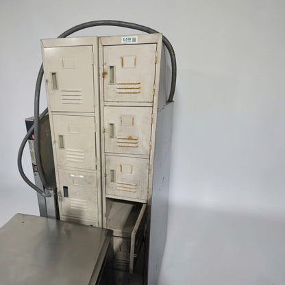 High-Quality Condition – Quantity 2 Commercial 3-Tier Steel Storage Lockers – 6 Total Compartments – Ventilated Lockable Doors – Heavy-Duty Freestanding Design – Fully Functional!
