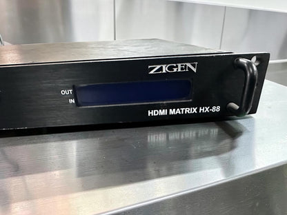 Dependable Condition – Zigen HX-88 – Professional 8x8 HDMI Matrix Switcher – 1080p – Rack-Mountable – Fully Tested & Operational!