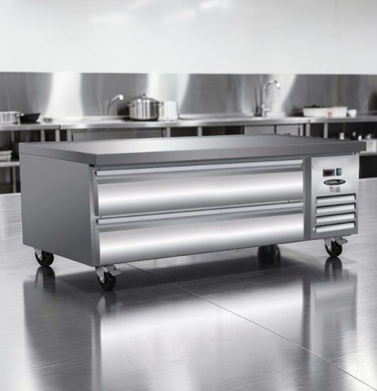 Brand New Condition – Ikon ICBR-62 – Commercial Chef Base Refrigerator – 62 in Stainless Steel – Refrigerated Equipment Stand !