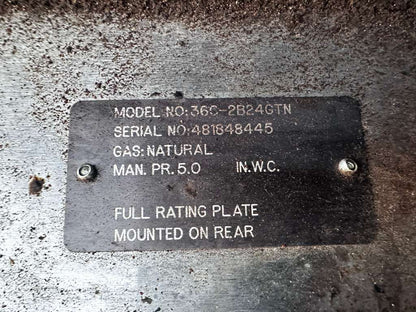 Superior Condition – Vulcan 36C-2B24GTN – Endurance 36" Natural Gas Range – 2 Burners – 24" Thermostatic Griddle – Convection Oven Base – 135,000 BTU – NSF / CSA Listed – Fully Tested & Operational!