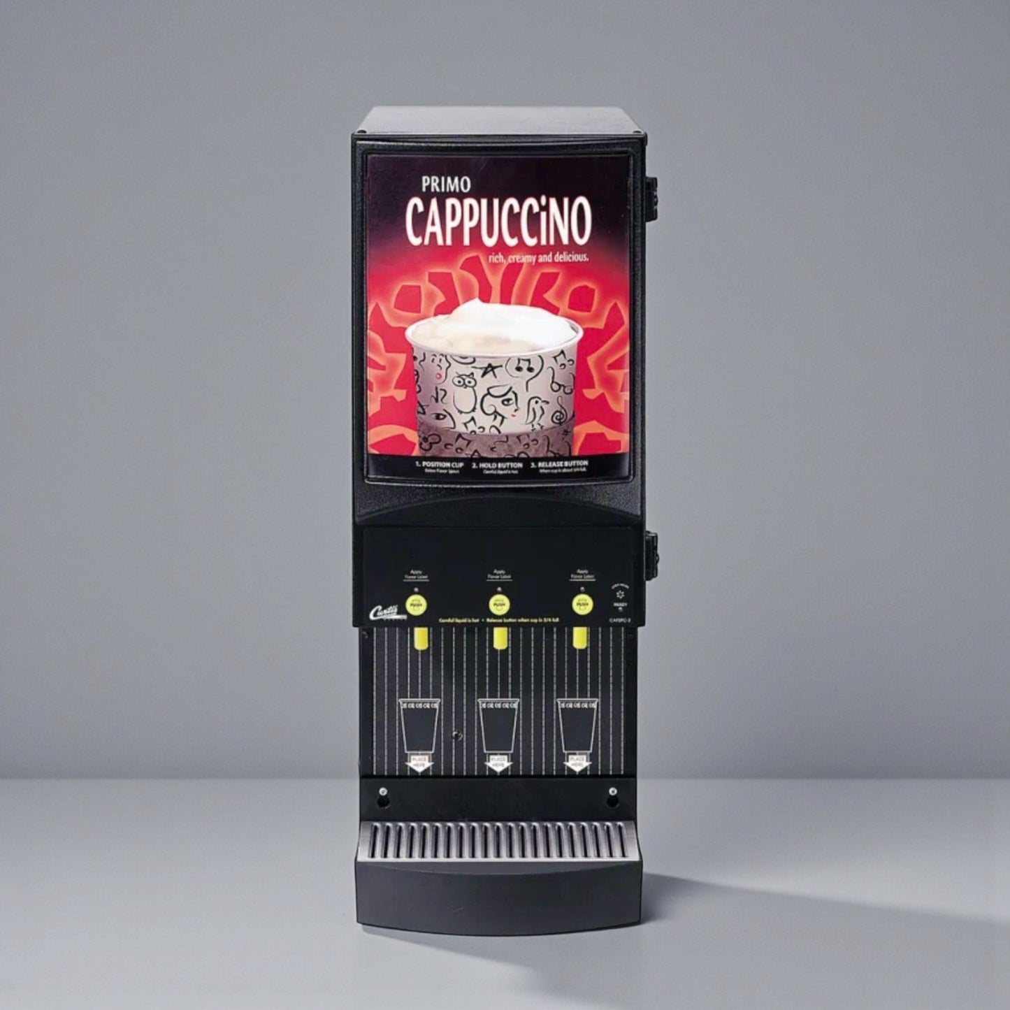 Exceptional Condition – Curtis PC-3D-10-01 / CAFEPC3CS10000 – Commercial Cappuccino Dispenser – 3 Flavor Stations – 120V – Fully Tested & Operational!