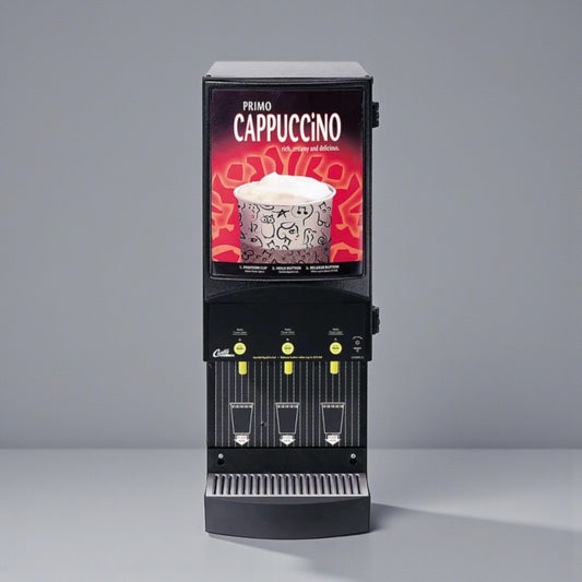 Exceptional Condition – Curtis PC-3D-10-01 / CAFEPC3CS10000 – Commercial Cappuccino Dispenser – 3 Flavor Stations – 120V – Fully Tested & Operational!