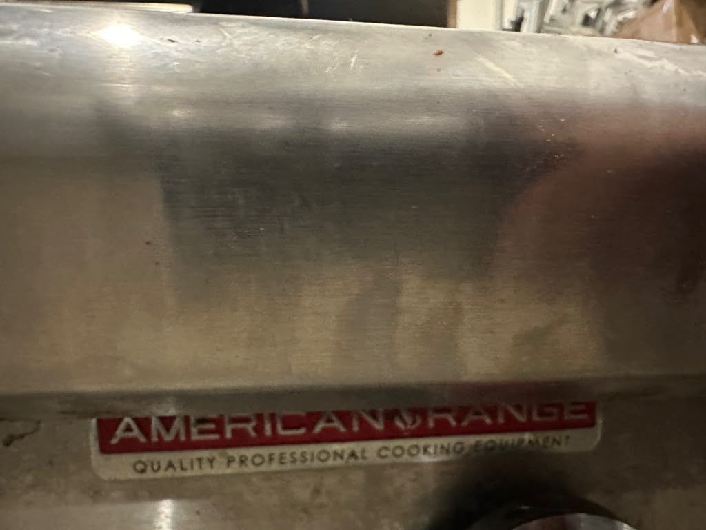 High-Grade Condition – American Range ARHP-36-6 – 36" Heavy Duty Commercial Gas Hot Plate – 6 Open Burners – 192,000 BTU – Fully Tested & Operational!