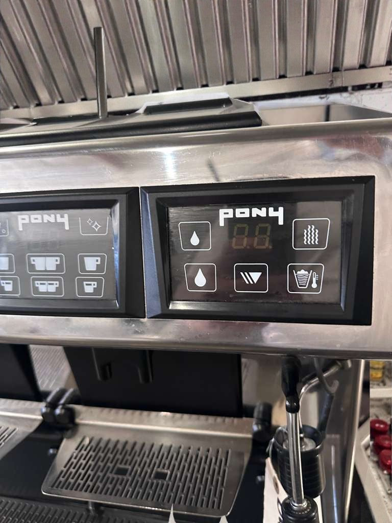 Premium Condition – Pony 2 Group Commercial Automatic Espresso Machine – Touchscreen Controls – Stainless Steel – Fully Tested & Operational!