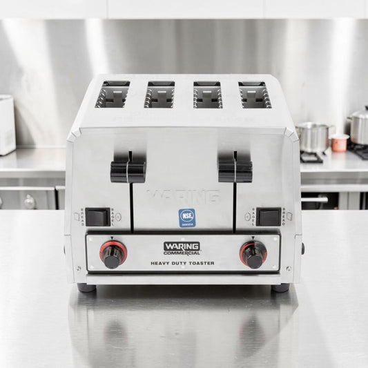 Elite Condition – Waring WCT850 4-Slice Heavy Duty Commercial Toaster – Bread & Bagel Dual Control – 208V – Fully Tested & Operational!