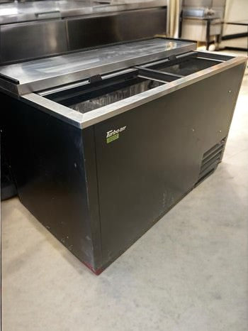 High-Grade Condition – Turbo Air TBC-50SB-N6 Bottle Cooler – 50" Wide Sliding Lid – 115V – UL Listed – Fully Tested & Operational!