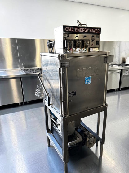 Exceptional Condition – CMA Dishmachines EST-AH2 Energy Mizer® – Commercial Low-Temperature Door-Type Dishwasher – 40 Racks/Hour – 115V – Fully Tested & Operational!