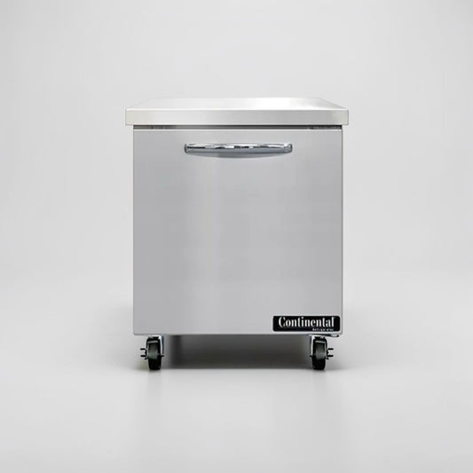 Exceptional Condition – Continental Undercounter Refrigerator – 1 Door – Commercial Stainless Steel – Fully Tested & Operational!