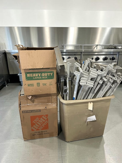 Exceptional Condition – Lot of Approx. 8 Cambro CPU214864V4480 Camshelving Premium – 48" x 21" x 64" Heavy-Duty 4-Tier Vented Shelving Units – NSF Certified – Ready for Commercial Use!