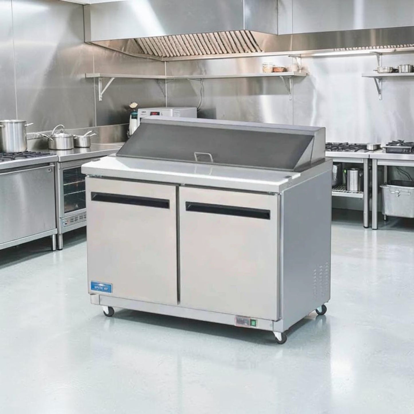 Flawless Condition – Arctic Air AST48RZ – 48" Two-Door Sandwich/Salad Prep Table – 12 Cu. Ft. – 12-Pan Capacity – 115V – Fully Tested & Operational!