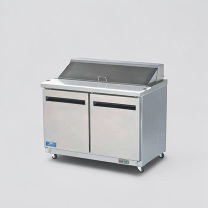 Flawless Condition – Arctic Air AST48RZ – 48" Two-Door Sandwich/Salad Prep Table – 12 Cu. Ft. – 12-Pan Capacity – 115V – Fully Tested & Operational!