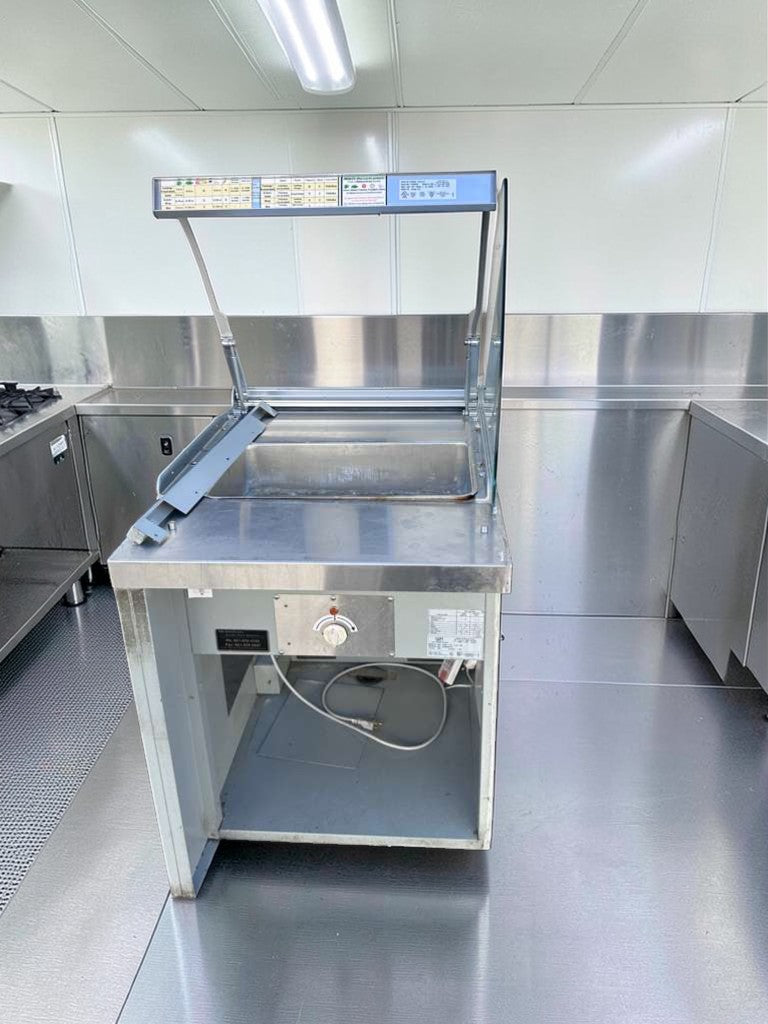Premium Condition – Duke SUB-HF-L25M – Commercial Heated Food Table / Hot Holding Station – Glass Sneezeguard – Fully Tested & Operational!