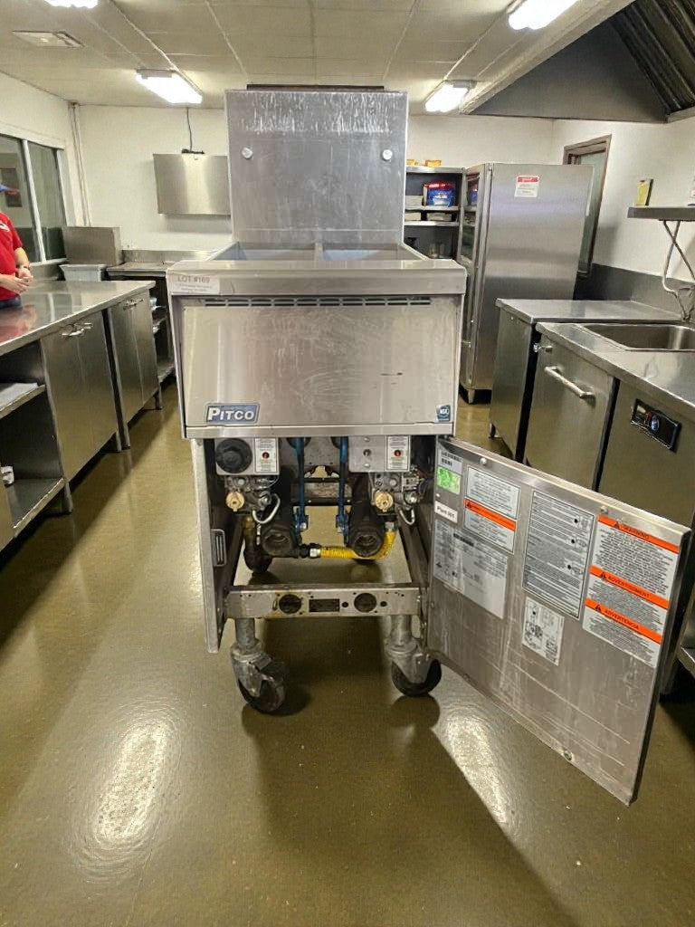 Like-New Condition – Pitco SG14T Commercial Gas Fryer – Natural Gas – Fully Tested & Working!