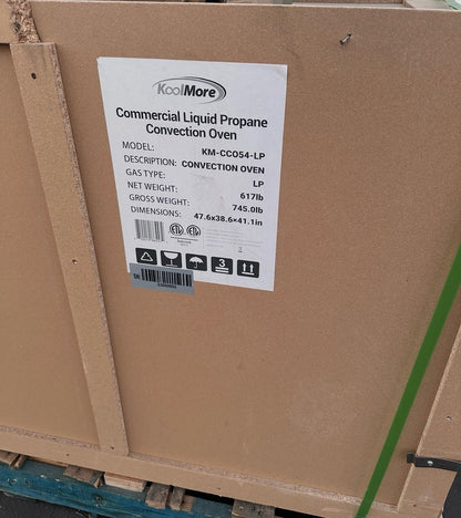 Brand New – Pristine Condition – KoolMore KM-CCO54-LP Commercial Convection Oven – Liquid Propane – Double Deck – Never Used!