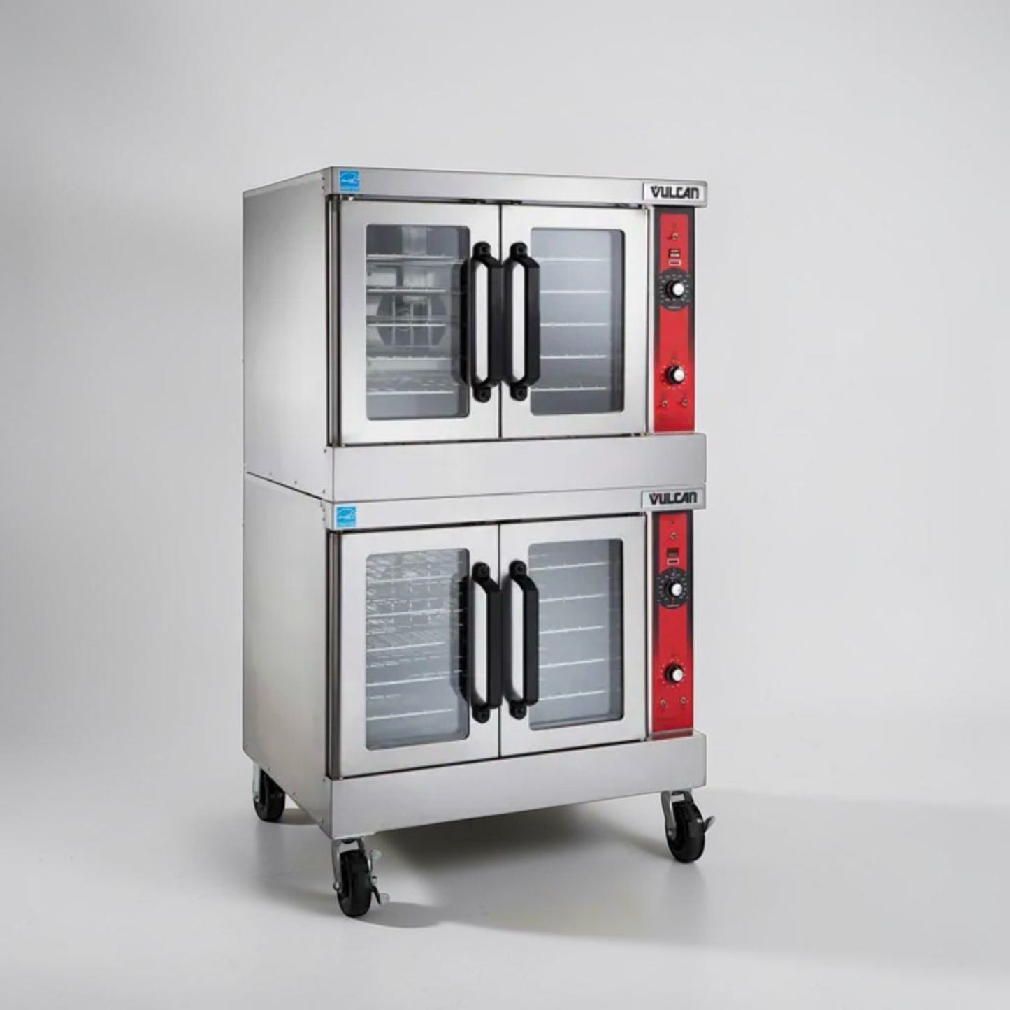 Exceptional Condition – Vulcan VC55GD – Double Stack Natural Gas Convection Oven – Heavy-Duty Commercial Oven w/ Casters – Fully Tested & Operational!