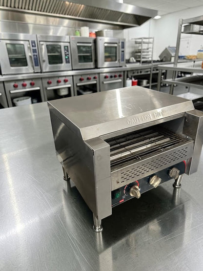 Dependable Condition – Avantco T140 – 10" Commercial Conveyor Toaster – 3" Opening – 300 Slices per Hour – 120V – 1,750W – Fully Tested & Operational!