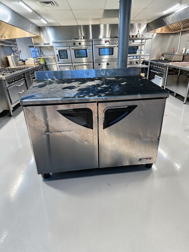 Well-Maintained Condition – Turbo Air TWR-48SD-N – Super Deluxe 48" Two-Door Worktop Refrigerator – 12 Cu. Ft. – 115V – ETL / NSF Certified – Fully Tested & Operational!