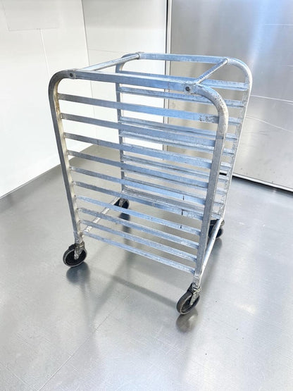 Dependable Condition – Channel Manufacturing Aluminum Bun / Sheet Pan Rack – Mobile Full-Height Bakery Rack – 20 Pan Capacity – NSF Certified – Fully Inspected & Ready for Use!