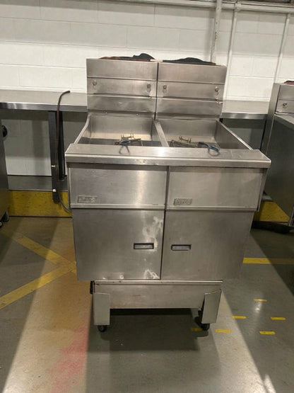 Exceptional Condition – Pitco SG14 Commercial Gas Fryer – Natural Gas – Fully Tested & Working!