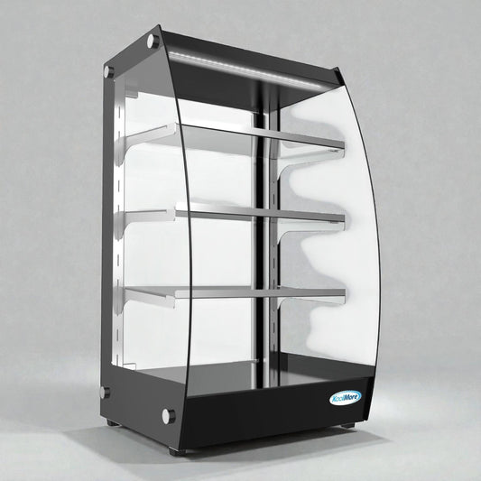 Brand New in Original Box  – Pristine Condition – KoolMore DC-3CB – Countertop Self-Service Pastry Display Case – LED Lighting – Rear Door – 2.7 Cu. Ft.!