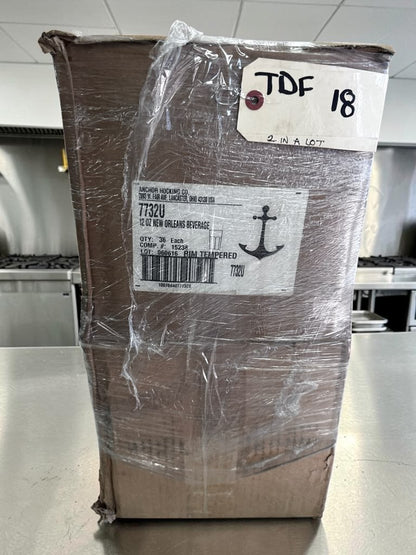 Pristine Condition – Anchor Hocking 7732U – New Orleans 12 Oz. Rim-Tempered Beverage Glass – New in Original Cases & Ready for Commercial Service!